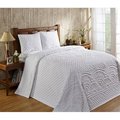 Better Trends Better Trends BSTRDOWH Double & Full Trevor Bedspread; White - 96 in. BSTRDOWH